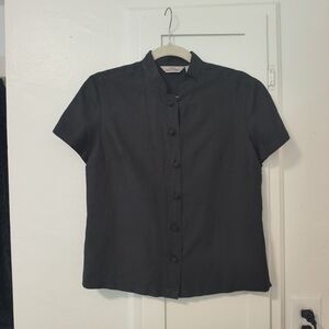 Vintage Silk Linen Blouse